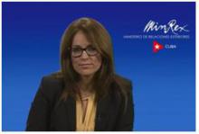 Statement by Yaira Jiménez Roig, Director of Communications of the Ministry of Foreign Affairs of Cuba.