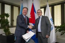 Representante Permanente de Cuba presenta Carta Credencial al Director Ejecutivo del PMA