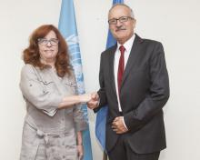Representante Permanente de Cuba sostiene encuentro de despedida con las autoridades del FIDA.