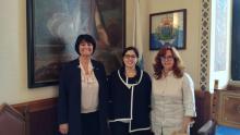 Capitanes Regentes de San Marino reciben a Embajadora de Cuba. 