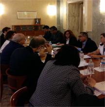 Encuentro del Vicecanciller cubano Marcelino Medina con su homólogo italiano Mario Giro