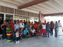 Convened by the Association of Cuban Residents in Jamaica "Antonio Maceo Grajales", forty Cubans of all ages, including a 101-year-old lady, gathered last Sunday May 19 at the premises of the Embassy to remind the Cuban National Hero -on the occasion of the 124th anniversary of his fall in combat- and to celebrate the anniversaries of the José Martí Pioneer Organization and the Young Communist League, Mother's Day and the International Children's Day.