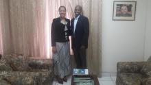 The President of the Chamber of Commerce of Jamaica and the Cuban Ambassador to that country discuss the expansion of bilateral economic ties.