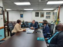 Cuban Ambassador meets with the Minister of Industry, Investment and Commerce of Jamaica.