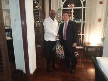 Cuban Ambassador holds friendly meeting with Minister of Tourism of Jamaica