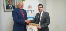 Minister of Justice of Jamaica receives Ambassador of Cuba.