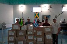 The Cuban Medical Brigade in Jamaica and the Embassy of Cuba in that nation sent a first shipment of supplies to deal with the fire in the industrial zone of the city of Matanzas.