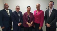 Ambassador of Cuba visits the headquarters of the PAHO / WHO representation in Jamaica.