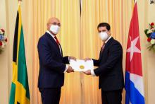 New Cuban Ambassador presents Credentials to the Governor General of Jamaica.