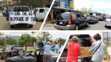 En la mañana de este sábado, amigos jamaicanos y cubanos residentes en Jamaica organizaron una nueva caravana de autos en solidaridad con Cuba y contra el inhumano bloqueo económico, comercial y financiero que sostiene el gobierno de EEUU sobre nuestro país.