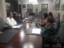 Cuban Ambassador and Managing Director of EXIM Bank hold work meeting.