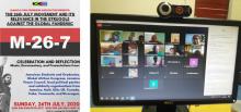 La Covid-19 no pudo impedir la celebración en Jamaica del Día de la Rebeldía Nacional de Cuba y, atemperado a la nueva situación, el movimiento de solidaridad con Cuba en la hermana isla caribeña fue hoy anfitrión de un foro virtual con el lema 'El movimiento 26 de Julio y su relevancia en la lucha contra la pandemia Covid-19', que contó con una amplia participación internacional.