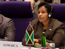 Mrs. Marcia Gilbert-Roberts, CD, DCSG, JP, Permanent Secretary, Ministry of Foreign Affairs and Foreign Trade of Jamaica.