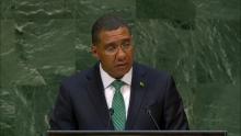 Addressing the General Debate at the 74th session of the UN General Assembly on 29 September, the Most Honourable Andrew Holness, ON, MP, Prime Minister of Jamaica, reiterated his country's stance against the economic, commercial and financial blockade imposed by the United States on Cuba.