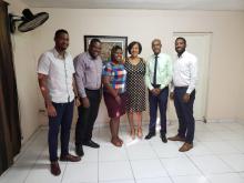 Cuban Ambassador receives members of the Young Jamaica youth organization.