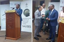 Representing the Embassy of Cuba in Jamaica, Counselor Ricardo Calvo attended the conference sponsored by the Sir Arthur Lewis Institute of Social and Economic Studies (SALISES) of the University of the West Indies (UWI) to pay homage to the distinguished, Nobel Prize winner, Caribbean economist.