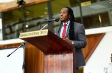 The Honourable Alando Terrelonge, MP, Minister of State in the Ministry of Education, Youth and Information of Jamaica, acknowledged the importance of the collaboration Cuba provides to this sister Caribbean nation on the occasion of the 11th Conference on Foreign Languages held last Thursday at the Jamaica Conference Centre in this capital.