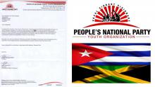 Letter from the leadership of the People's National Party Youth Organization (PNPYO) to the Embassy of Cuba in Jamaica in solidarity with the struggle of the Cuban people against COVID-19.