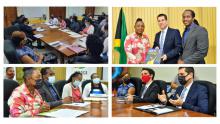 Cuban Ambassador holds fruitful meeting with Minister of Culture, Gender, Entertainment and Sports of Jamaica Cuban Ambassador holds fruitful meeting with Minister of Culture, Gender, Entertainment and Sports of Jamaica