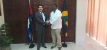 Embajador de Cuba se reúne con Presidente del Partido Laborista de Jamaica.