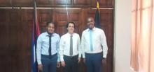 Cuban diplomat exchanges with youth organisation Young Jamaica.