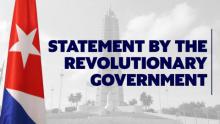 “Cuba champions a solution that guarantees the security and sovereignty of all”. Statement by the Revolutionary Government