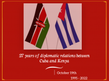 Cuba and Kenya: 27 years of diplomatic relations 