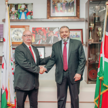 Ambassador of Cuba to Kenya is received by the new KNCCI Vice President 