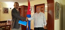 El embajador de Cuba en Kenya recibió al Director de la Fundación Islámica para el Desarrollo