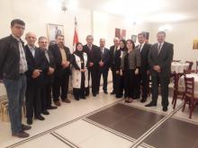 Embajador cubano recibe a miembros de la Asociación de Palestinos Residentes en Kuwait 