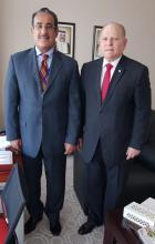 Meeting of the Cuban ambassador in Kuwait with the Director of the Dasman Diabetes Institute