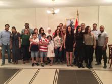 Actividad con la comunidad cubana residente en Kuwait por el Natalicio de José Martí.