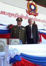 Participa Cuba en el Acto Central y Desfile Militar por el 70 Aniversario de la Creación de las Fuerzas Armadas de la RDP Lao.