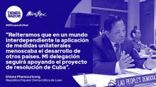 Interviene contra el bloqueo delegaciòn Lao en las Naciones Unidas