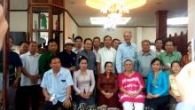 Farewell activity in the Embassy for the members of the Lao-Cuba Friendship Association who will represent this country in a Regional Meeting of Solidarity with Cuba.