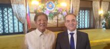 President Ferdinand Marcos Jr. and Cuban Ambassador Florentino Batista González