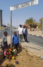 Conmemorado el 93 Cumpleaños del Comandante en Jefe en Namibia. 