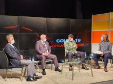 Cuban Ambassador to Namibia participates in a television panel on international solidarity in the days of COVID-19.