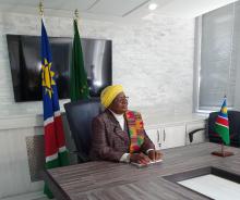 Ministra de Relaciones Internacionales y Cooperación de Namibia ofrece entrevista a la Televisión Cubana. Ministra de Relaciones Internacionales y Cooperación de Namibia ofrece entrevista a la Televisión Cubana.