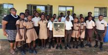 A portrait of the Apostle for the "Fidel Castro Ruz" Primary School.