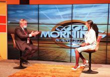 Cuban Ambassador participates in Namibian television program.