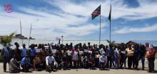 Representantes de la Misión Estatal Cubana en Namibia visitan la escuela primaria “Fidel Castro Ruz”.
