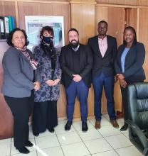 Director General of Bilateral Affairs of the Namibian Foreign Ministry meets with Cuban diplomats.