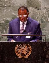 President of Namibia called for the end of the blockade against Cuba in the United Nations General Assembly.
