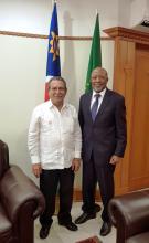 Vicepresidente de Namibia recibe al Embajador Cubano.