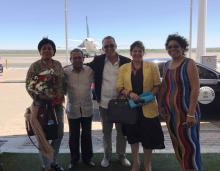 Antonio Guerrero, Héroe de la República de Cuba, arriba a Namibia para cumplimentar vista de trabajo.