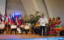 El Embajador cubano pronuncia las palabras iniciales a nombre del cuerpo diplomático