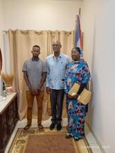 Despiden a jóvenes nigerinos que viajan a Cuba a cursar estudios