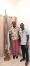 Le Chargé d'Affaires rencontre un jeune Nigérien diplômé à Cuba