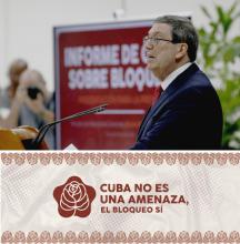 Cuban Foreign Minister Bruno Rodríguez Parrilla presented to the national and international press the report on the damage caused by the blockade against Cuba between March 2025 and February 2026